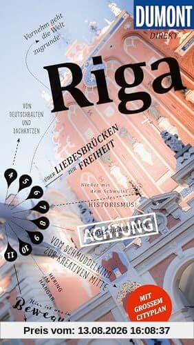 DuMont direkt Reiseführer Riga: Mit großem Cityplan