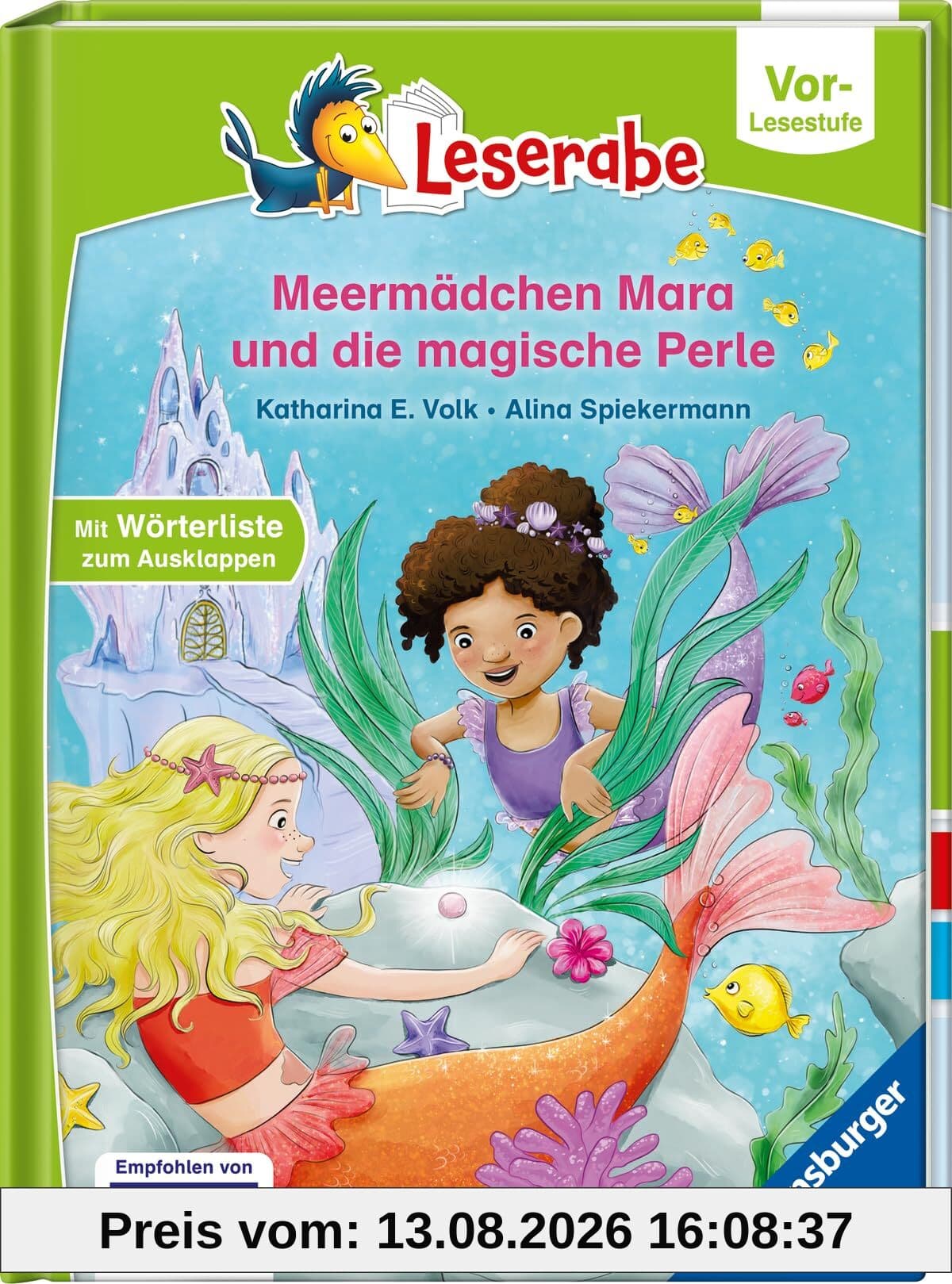 Meermädchen Mara und die magische Perle - lesen lernen mit dem Leserabe - Erstlesebuch - Kinderbuch ab 5 Jahren - erstes Lesen - (Leserabe Vorlesestufe) - Erstleser Mädchen - Meermädchen-Geschichten