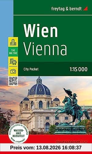 Wien, Stadtplan 1:15.000, freytag & berndt: City Pocket, Innenstadtplan, wasserfest und reißfest (freytag & berndt Stadtpläne)