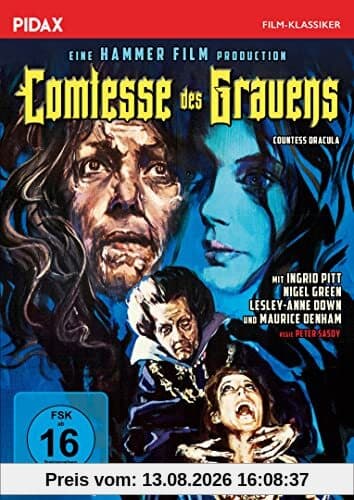 Comtesse des Grauens (Countess Dracula) / Kultiger Horrorfilm aus den legendären Hammer-Studios (Pidax Film-Klassiker)