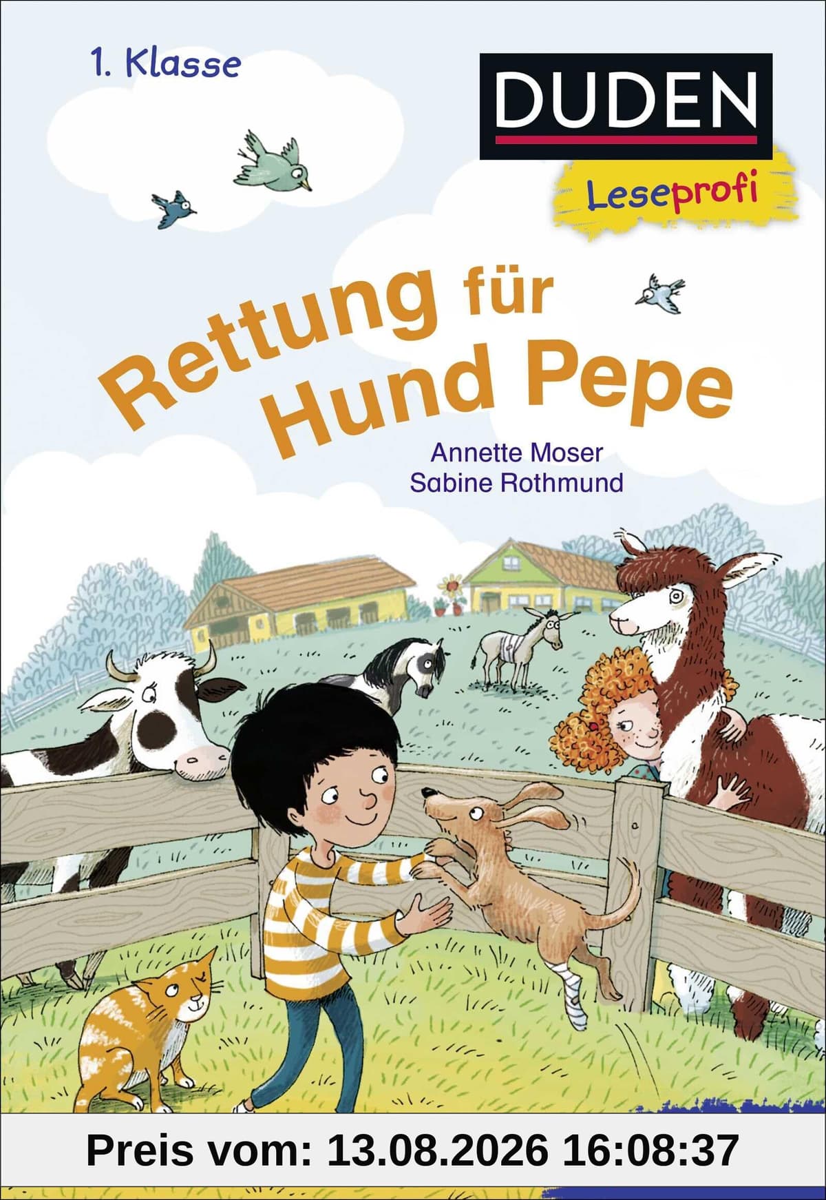 Duden Leseprofi – Rettung für Hund Pepe, 1. Klasse: Kinderbuch für Erstleser und Leseanfänger ab 6 Jahren