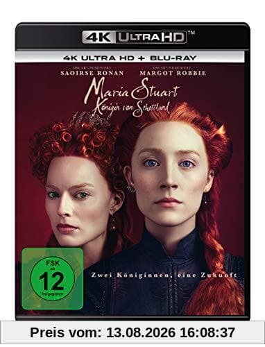 Maria Stuart, Königin von Schottland (4K Ultra HD) (+ Blu-ray 2D)