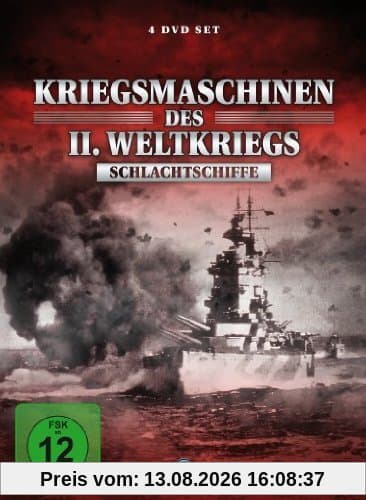 Kriegsmaschinen des Zweiten Weltkriegs - Schlachtschiffe (4 Discs)