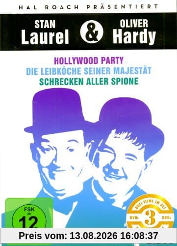 Stan Laurel & Oliver Hardy: Hollywood Party / Die Leibköche Seiner Majestät / Schrecken Aller Spione