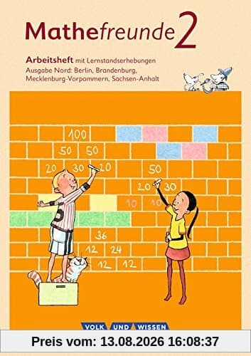 Mathefreunde - Nord - Neubearbeitung 2015: 2. Schuljahr - Arbeitsheft mit Lernstandserhebungen