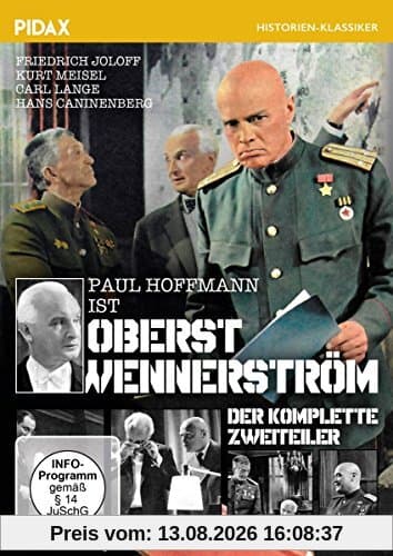 Oberst Wennerström / Der auf Tatsachen beruhende komplette Krimi-Zweiteiler (Pidax Serien-Klassiker)