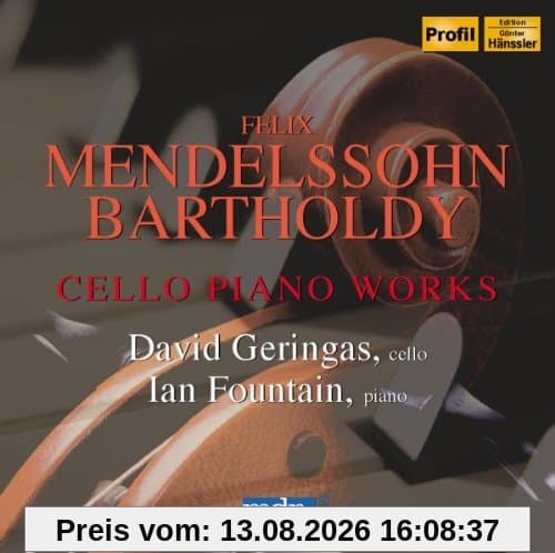 MENDELSSOHN: Cello Piano Works (David Geringas)