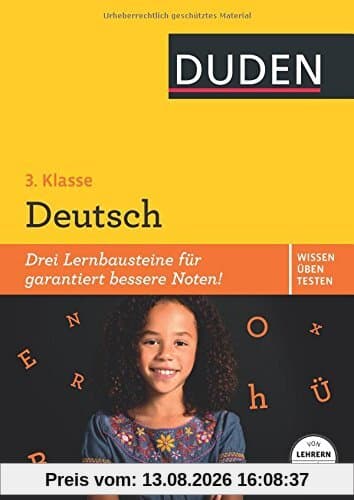 Wissen - Üben - Testen: Deutsch 3. Klasse