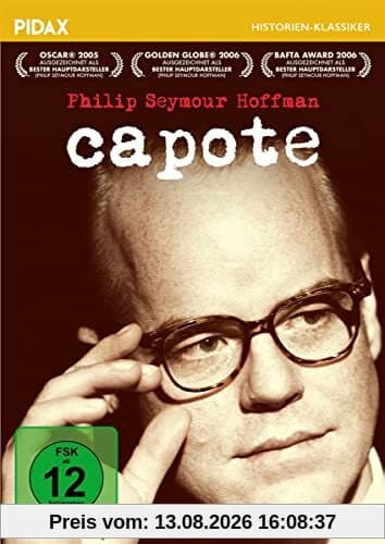 Capote - Remastered Edition / Brillante Filmbiografie über Erfolgsautor Truman Capote mit Philip Seymour Hoffman (Pidax Historien-Klassiker)