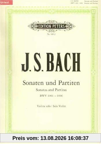 Sonaten und Partiten für Violine solo BWV 1001-1006 / URTEXT: für Violinen allein