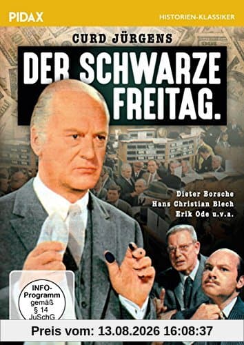 Der schwarze Freitag / Spannender Film über den New Yorker Börsenkrach 1929 mit Curd Jürgens, Erik Ode und Dieter Borsche (Pidax Film-Klassiker)