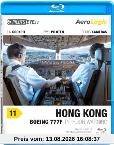 PilotsEYE.tv | HONGKONG |:| Blu-ray Disc® |:| Cockpitflug AeroLogic | B777F (Cargo) | Typhoon warning | Bonus: Best of KaiTak