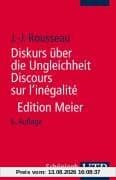Discours sur l'inégalité. Diskurs über die Ungleichheit