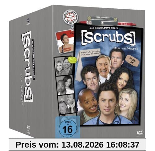 Scrubs: Die Anfänger - Die komplette Serie, Staffel 1-9 (31 Discs)