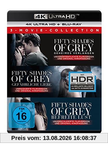 Fifty Shades of Grey - 3-Movie Collection (4K Ultra HD) (+ Blu-ray 2D)