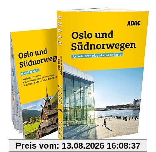 ADAC Reiseführer plus Oslo und Südnorwegen: Mit Maxi-Faltkarte und praktischer Spiralbindung