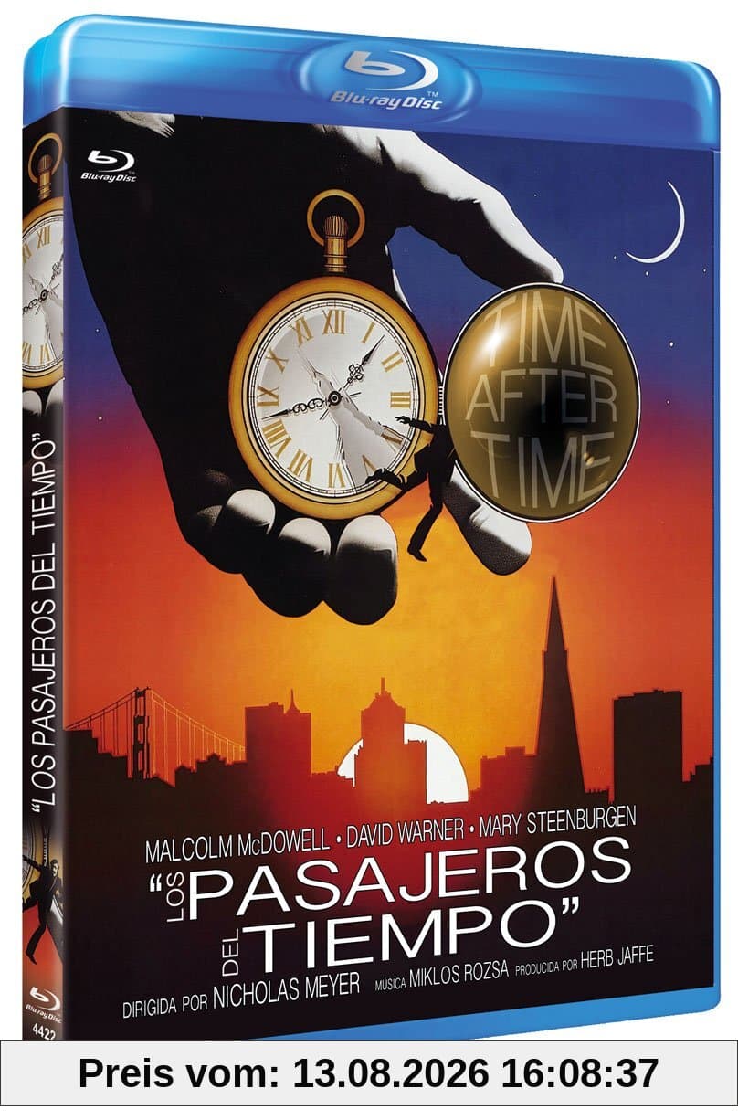 Time After Time 1976 Blu-Ray Spanien Import, Englisch Ton und Untertitel, kein Deutsche, Malcolm McDowell, Mary Steenburgen, David Warner