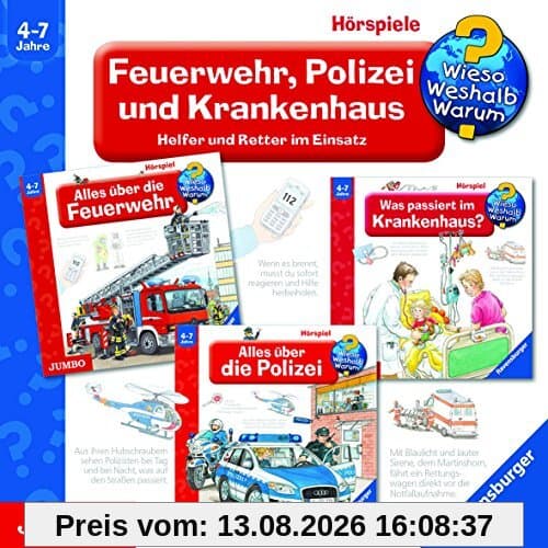 Wieso? Weshalb? Warum?: Feuerwehr, Polizei und Krankenhaus - Helfer und Retter im Einsatz