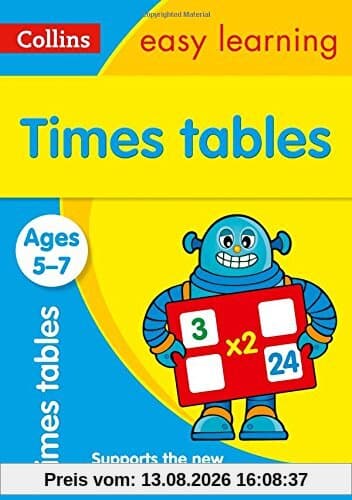 Times Tables Ages 5-7: New Edition (Collins Easy Learning)