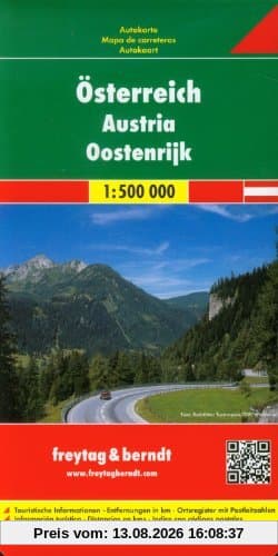 Freytag Berndt Autokarten, Österreich - Maßstab 1:500 000