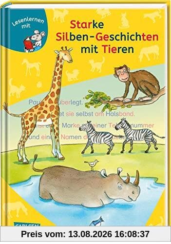 LESEMAUS zum Lesenlernen Sammelbände: Starke Silben-Geschichten mit Tieren zum Lesenlernen: Extra Lesetraining – Lesetexte mit farbiger Silbenmarkierung