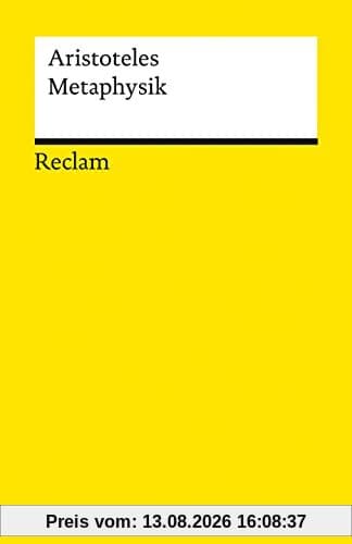 Metaphysik: Schriften zur Ersten Philosophie (Reclams Universal-Bibliothek)
