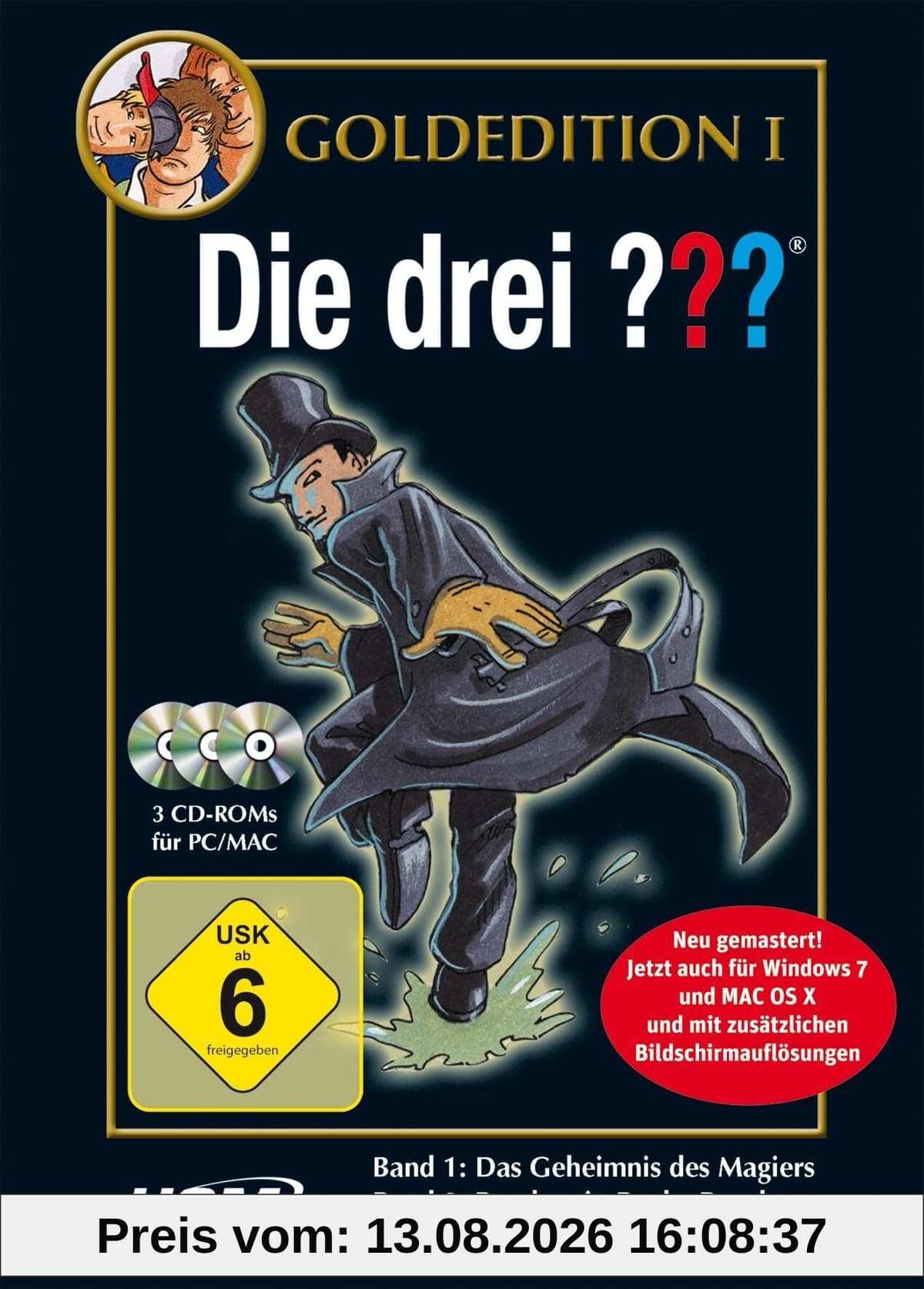 Die drei ??? Goldedition. Band 1-3 (drei Fragezeichen) / Windows Vista/XP/2000/ME/98SE
