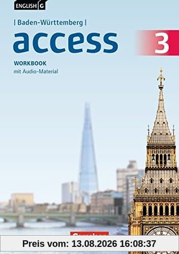 English G Access - Baden-Württemberg / Band 3: 7. Schuljahr - Workbook mit Audio-CD