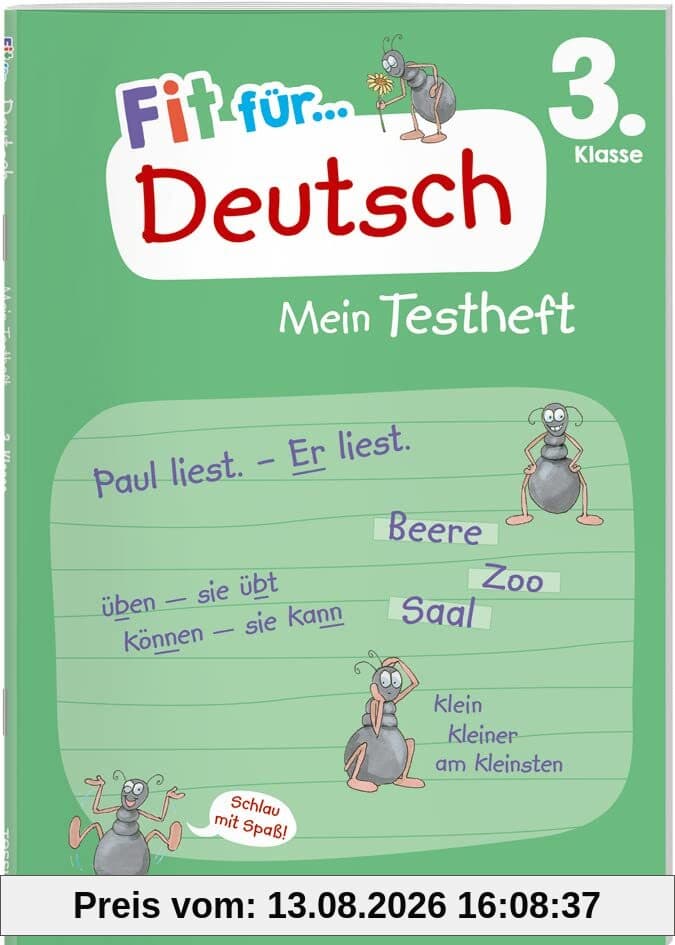 Fit für Deutsch 3. Klasse. Mein Testheft: Wissen testen in Rechtschreibung und Grammatik (Fit für die Schule Mein Testheft)