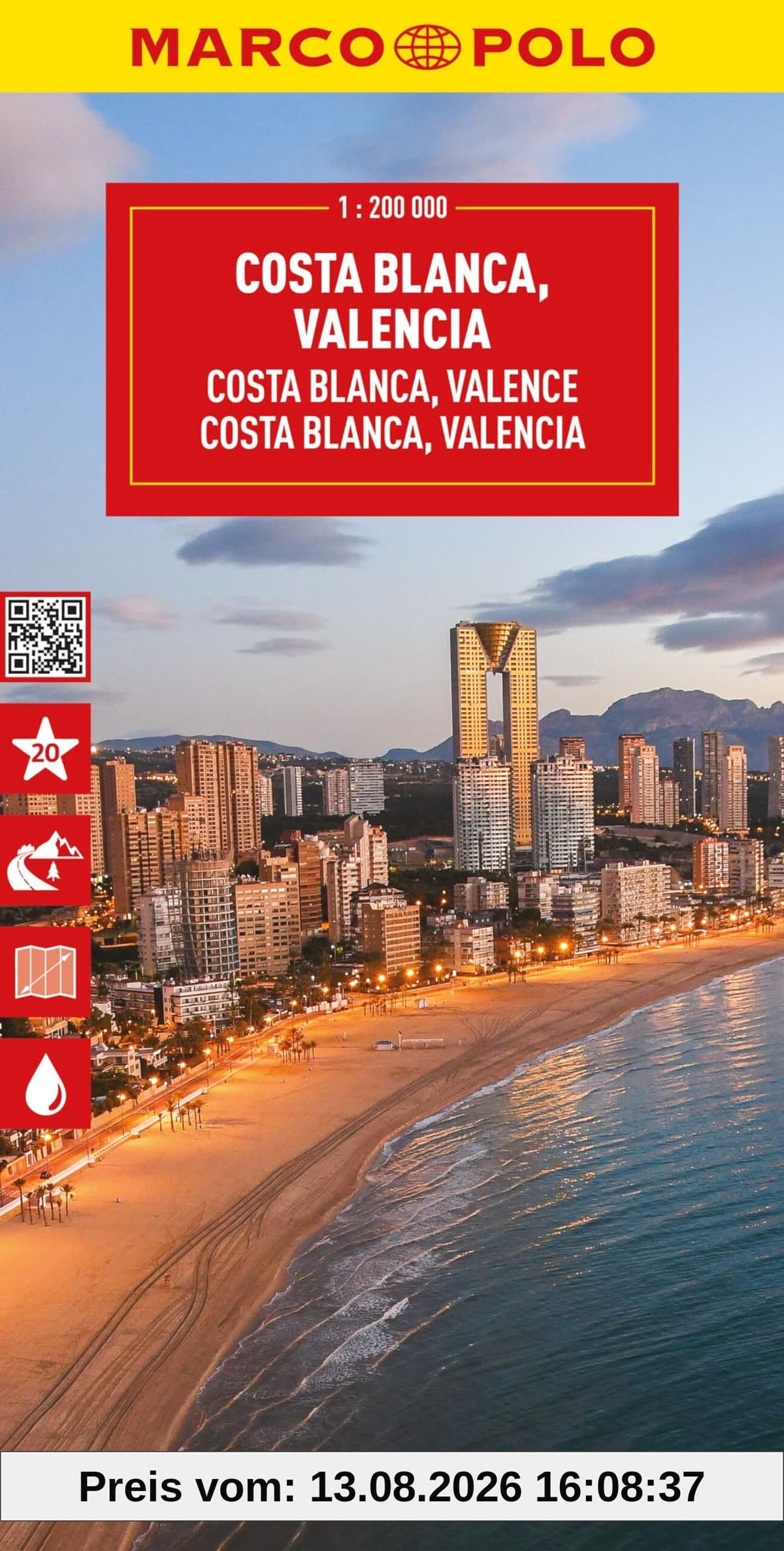 MARCO POLO Reisekarte Costa Blanca 1:200.000: Valencia, Alicante, Murcia (Marco Polo Maps)