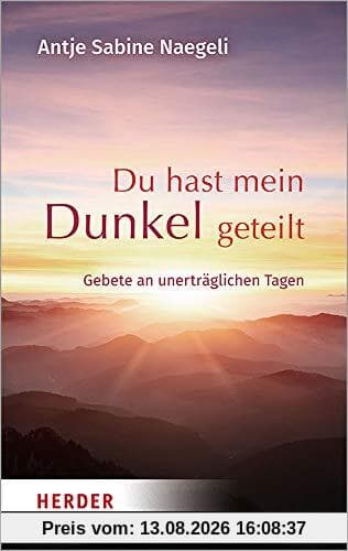 Du hast mein Dunkel geteilt: Gebete an unerträglichen Tagen: Gebete an Unertraglichen Tagen