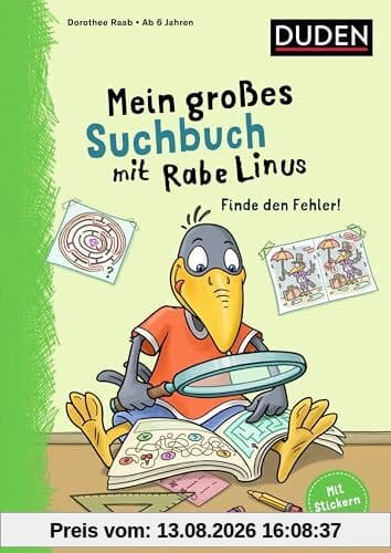 Mein großes Suchbuch mit Rabe Linus: Finde den Fehler! (Mein großer Lernspaß mit Rabe Linus)