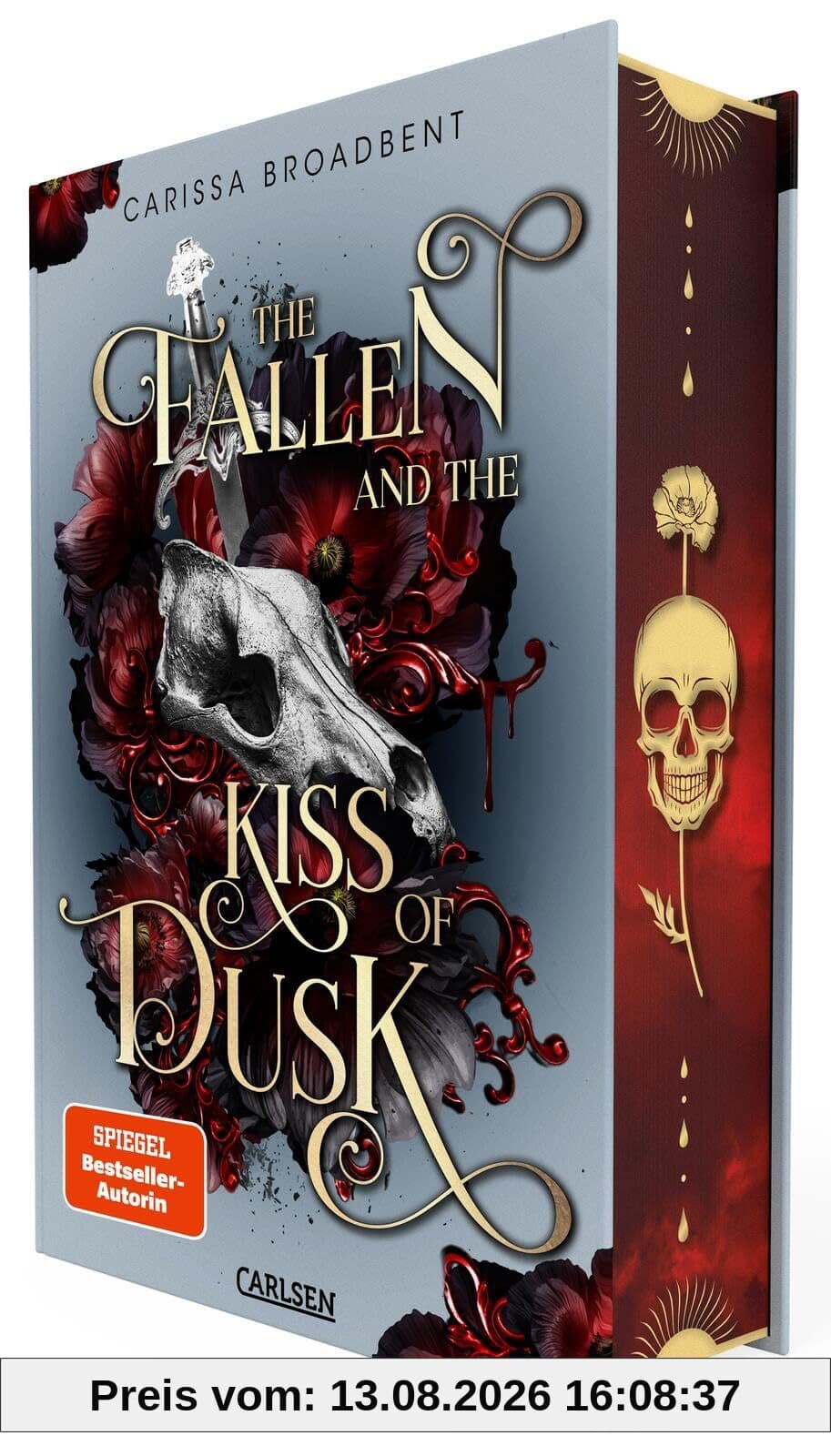The Fallen and the Kiss of Dusk (Crowns of Nyaxia 4): Dramatische Romantasy über Liebe und Verrat zwischen Sterblichen und Göttern | Luxusausgabe mit Lesebändchen und Farbschnitt