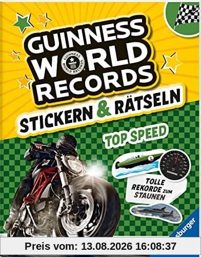 Guinness World Records Stickern und Rätseln: Top Speed