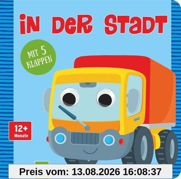 Kulleraugenbuch In der Stadt: Mit 5 Klappen