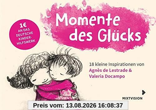 Momente des Glücks: 18 kleine Inspirationen von Agnès de Lestrade und Valeria Docampo - Postkartenbuch