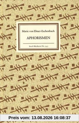 Aphorismen (Insel Bücherei)