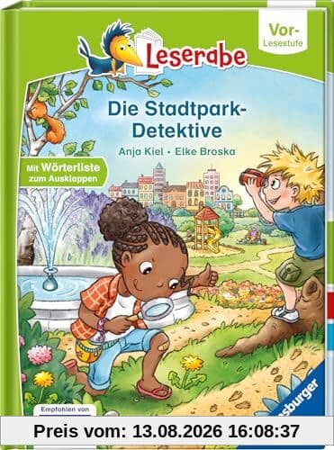 Die Stadtpark-Detektive - lesen lernen mit dem Leseraben - Erstlesebuch - Kinderbuch ab 5 Jahren - erstes Lesen - (Leserabe Vorlesestufe)