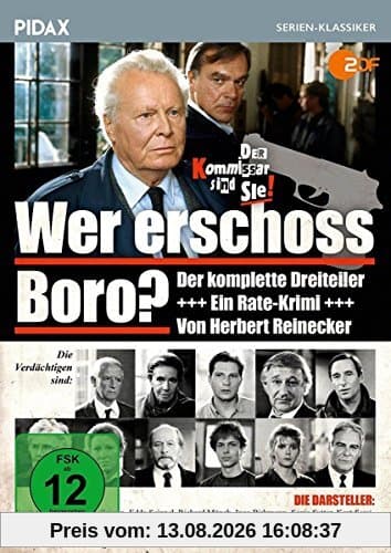 Wer erschoss Boro? / Der komplette 3-teilige Rate-Krimi von Herbert Reinecker (Pidax Serien-Klassiker)