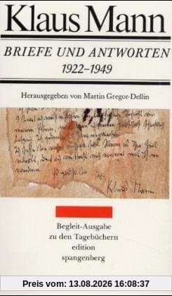 Briefe und Antworten 1922-1949. 362 Briefe und 99 Gegenbriefe