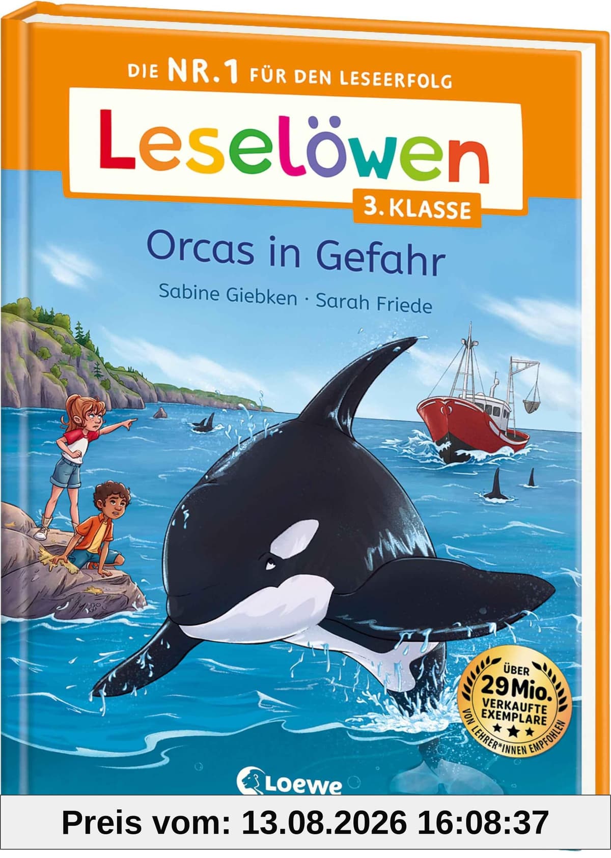 Leselöwen 3. Klasse - Orcas in Gefahr: Die Nr. 1 für den Leseerfolg - Mit Leselernschrift ABeZeh - Lesespaß für Kinder ab 8 Jahren