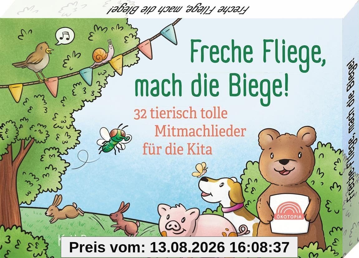 Freche Fliege, mach die Biege! - 32 tierisch tolle Mitmachlieder für die Kita (Sprachförderkarten)