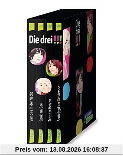 Die drei !!!: 4 Bände im Schuber (Spuk am See, Vampire in der Nacht, Tanz der Herzen, Beutejagd am Geistersee)