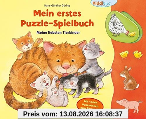 Mein erstes Puzzle-Spielbuch. Meine liebsten Tierkinder: Kiddilight