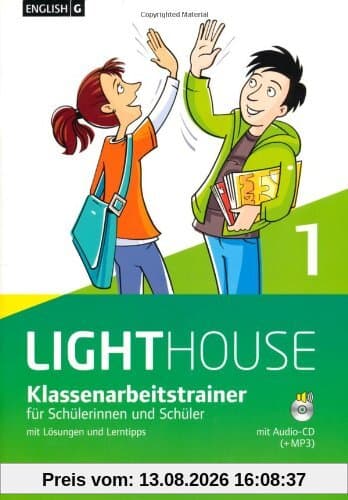 English G LIGHTHOUSE - Allgemeine Ausgabe: Band 1: 5. Schuljahr - Klassenarbeitstrainer mit Lösungen und CD-Extra: CD-ROM und CD auf einem Datenträger