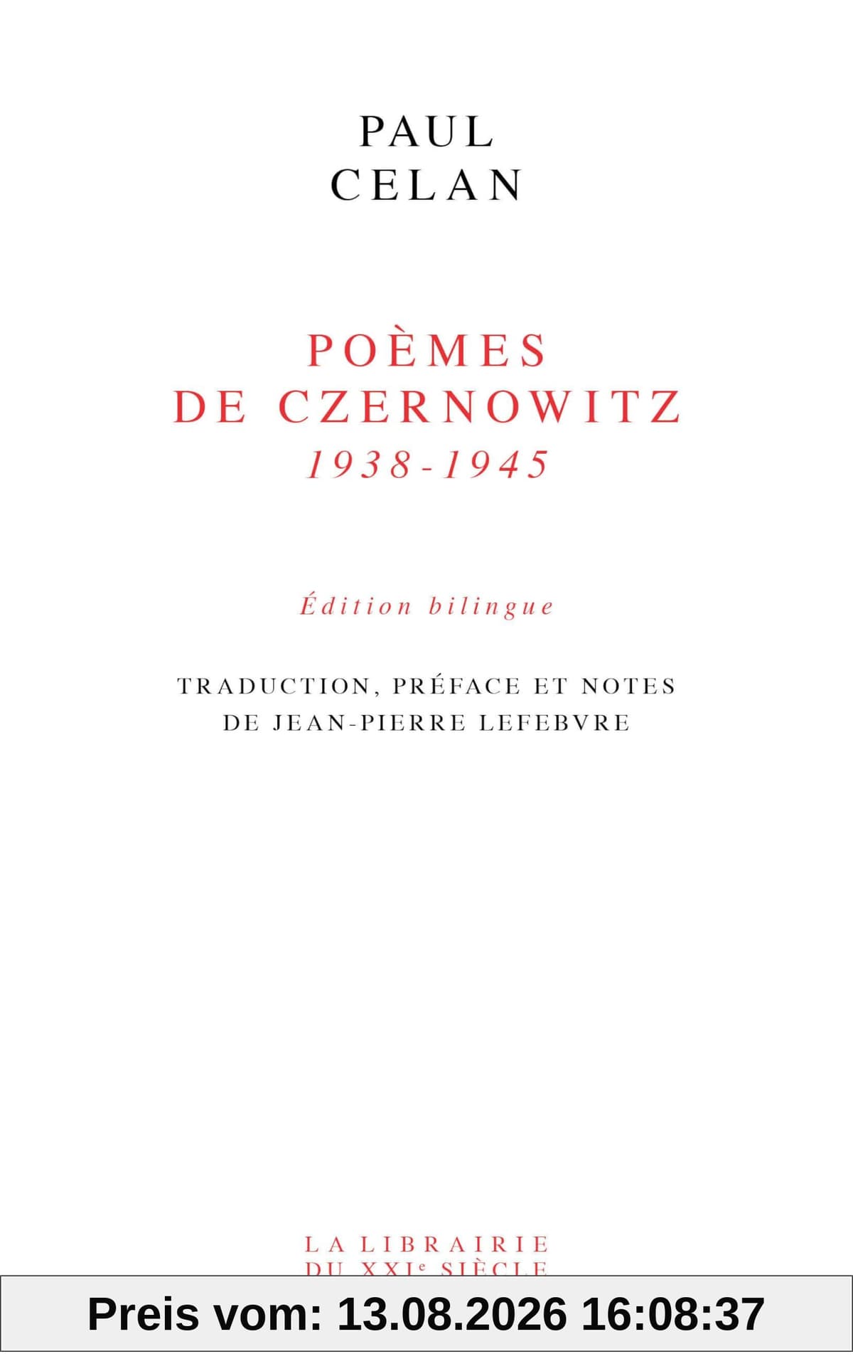 Poèmes de Czernowitz (1938-1945)