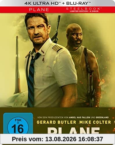 Plane - Limitiertes Steelbook (4K Ultra HD) (+ Blu-ray)