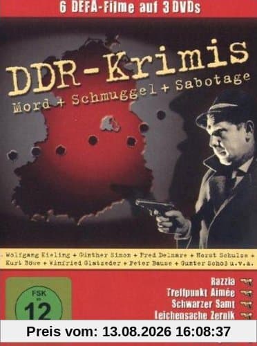 DDR Krimis (6 Filme - 3 DVDs / Razzia, Treffpunkt Aimee, Schwarzer Samt, Leichensache Zernik, Für Mord kein Beweis, Die Beteiligten)