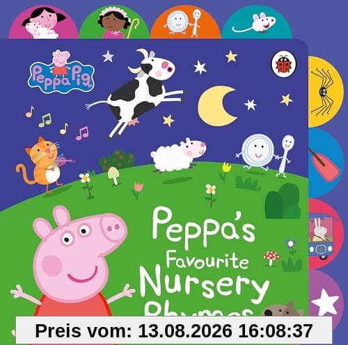 Peppa Pig: Peppa’s Favourite Nursery Rhymes: Tabbed Board Book