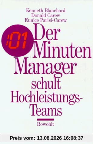 Der Minuten- Manager schult Hochleistungs- Teams